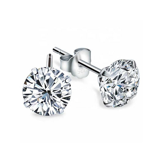 Hopeiset zirkoniakorvakorut 3 - 8 mm Trendi Koru