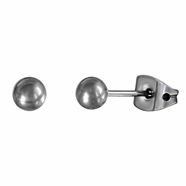 Titaaniset pallokorvakorut 4 mm