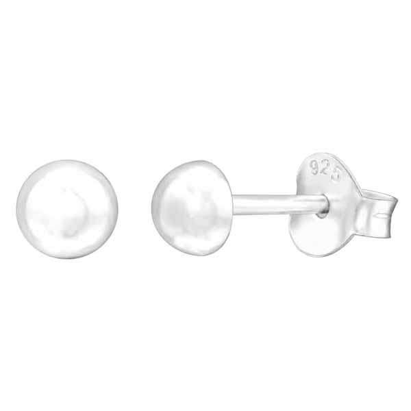 Hopeakorvakorut puolipallo 4 mm