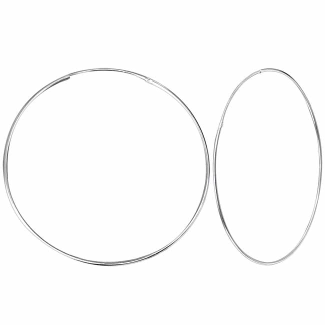 Hopeiset korvarenkaat 1,2 mm useita kokoja
