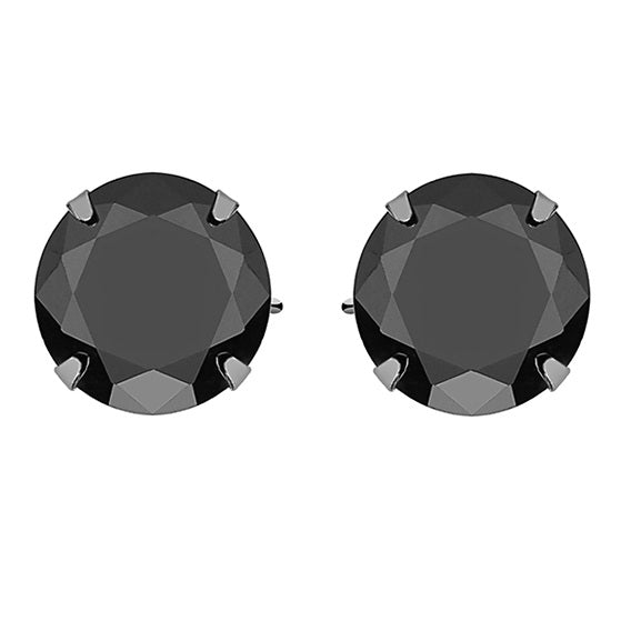 Hopeakorvakorut pyöreä zirkonia 10 mm
