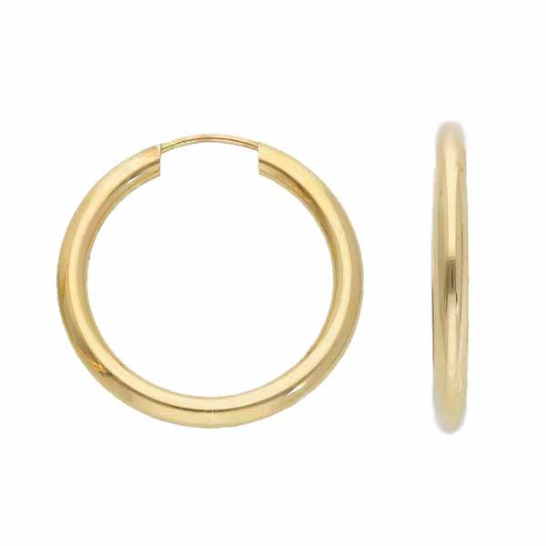 Kultaiset korvarenkaat 2 x 20 mm