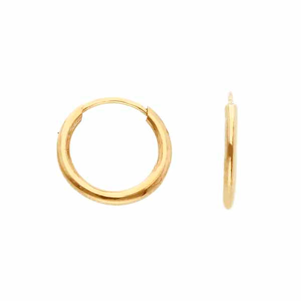 Kultaiset korvarenkaat 1,2 x 11 mm