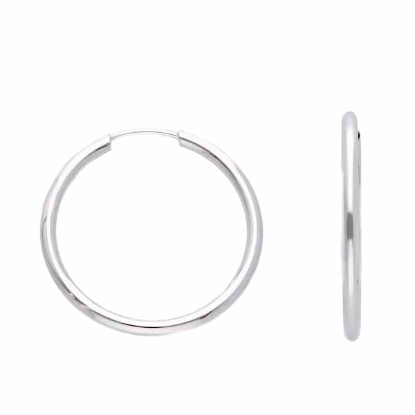 Valkokultaiset korvarenkaat 1,6 x 22 mm