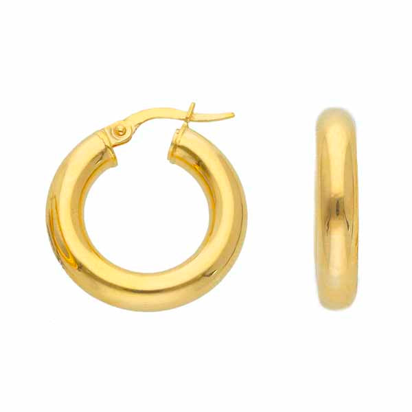 Kultaiset korvarenkaat 4 x 20 mm