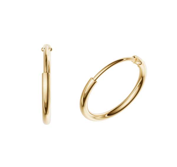 Kultaiset korvarenkaat 14K