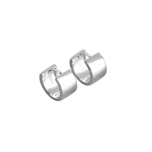 Hopeiset korvarenkaat 13,5 mm
