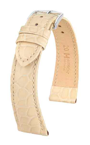 Hirsch Aristocrat nahkaranneke beige L