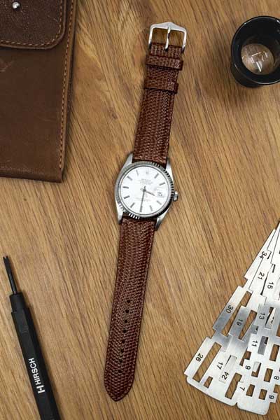 Hirsch Rainbown nahkaranneke ruskea M 