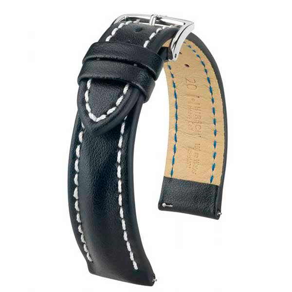 Hirsch Heavy Calf nahkaranneke musta L

