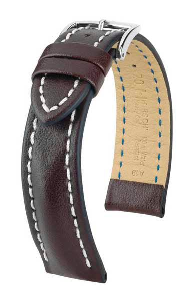 Hirsch Heavy Calf nahkaranneke ruskea L 18 mm