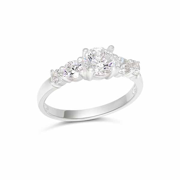 Hopeinen kastesormus SBR-1291Z