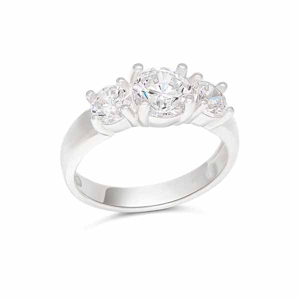 Hopeinen kastesormus SBR-8132Z