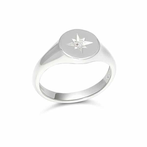 Hopeinen kastesormus SBR-8136Z