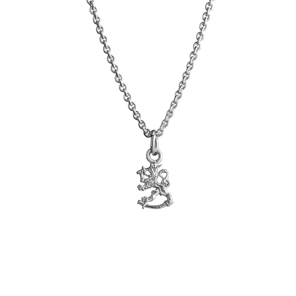 Hopeinen suomi-leijona riipus 9 mm Top Gold