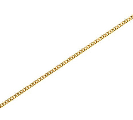 Hopeinen panssariketju kultadublee 1,8 mm 45 cm