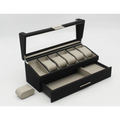Watch Box for Six Watches Black