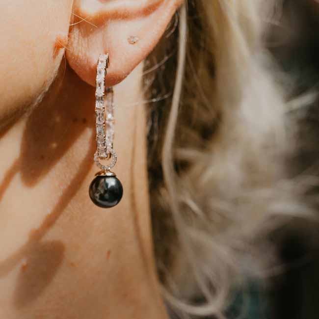Marmara Sterling ruusukullatut roikkuvat hopeakorvakoruhelat