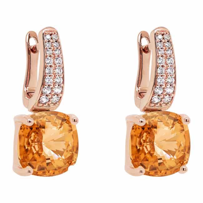 Marmara Sterling ruusukullatut korvarenkaat KR726GTG