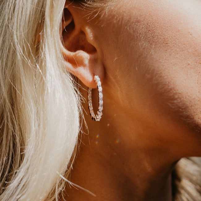Marmara Sterling Infinity ruusukullatut hopeakorvakorut