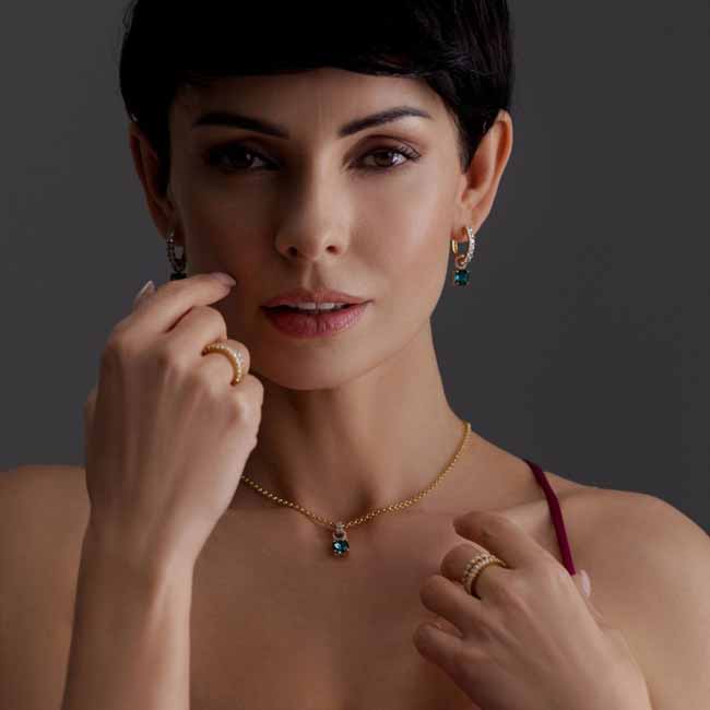 Marmara Sterling ruusukullatut hopeakorvakorut