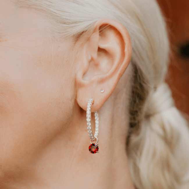 Marmara Sterling ruusukullatut roikkuvat hopeakorvakoruhelat