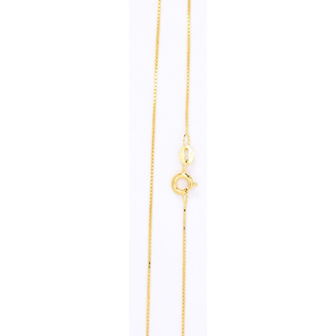 Venetsiaketju, 14k valkokulta, 0,6 mm