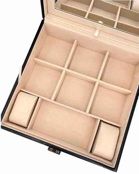 Keinonahkainen korulipas musta