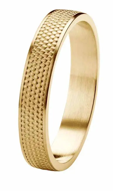 Kohinoor Rytmi Pilkku kihlasormus keltakulta 4 mm 003-631