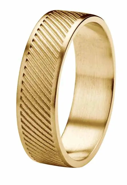 Kohinoor Rytmi Vino kihlasormus keltakulta 6 mm 003-634