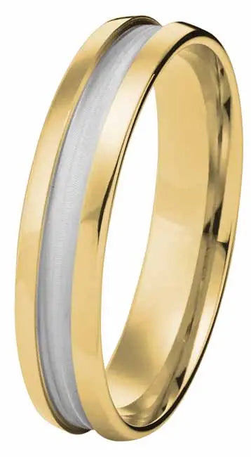Kohinoor  kihlasormus keltakulta 4 mm 003-011