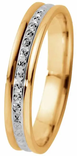 Kohinoor  kihlasormus keltakulta 3,5 mm 003-020