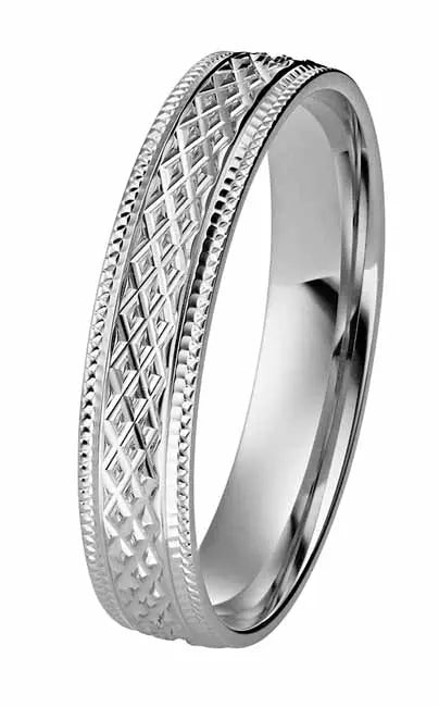 Kohinoor  kihlasormus valkokulta 4 mm 003-622V