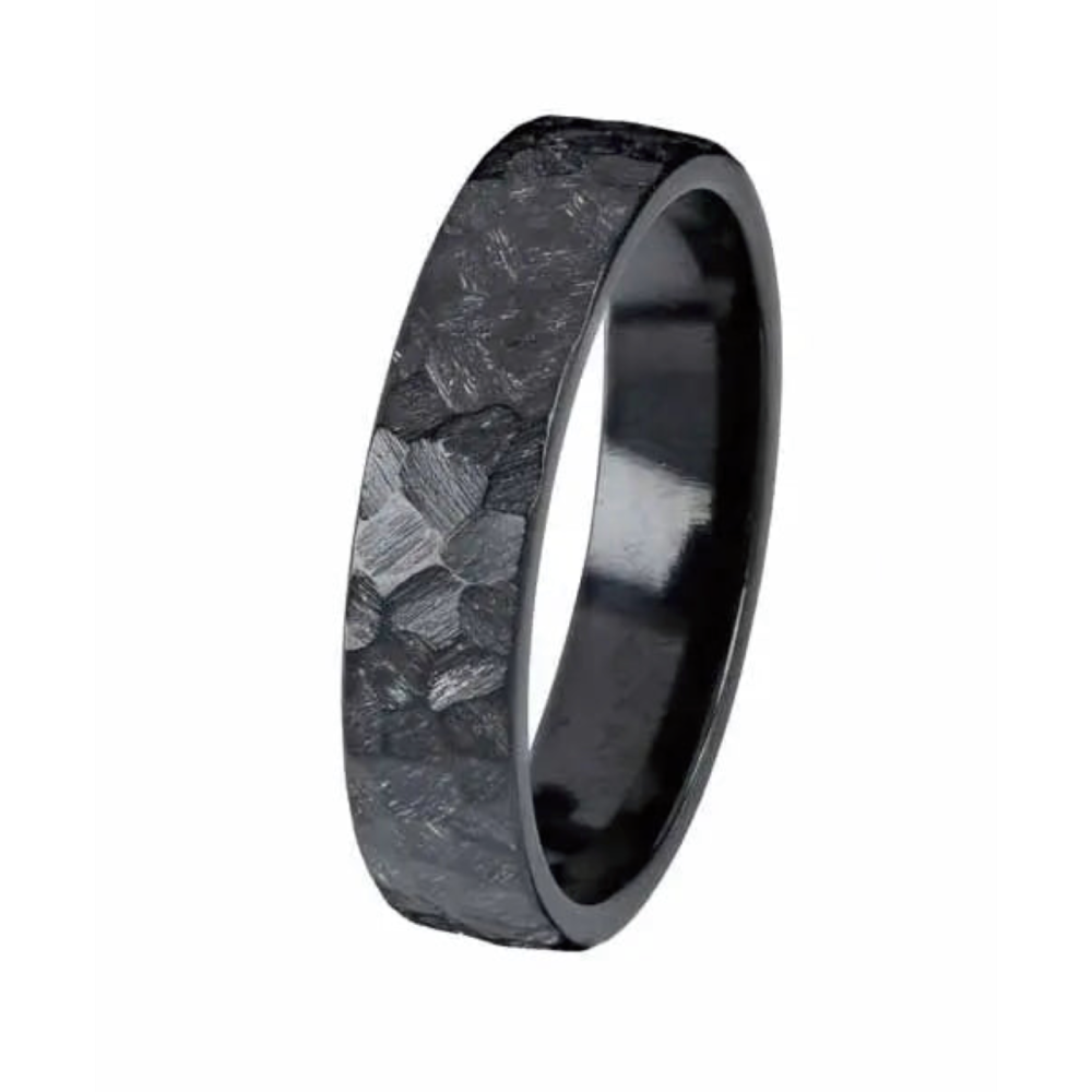 Kohinoor Black Duetto Rock Kihlasormus 006-807