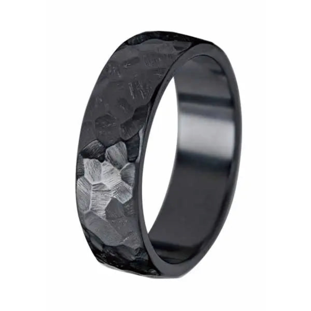 Kohinoor Black Duetto Rock Kihlasormus 006-817