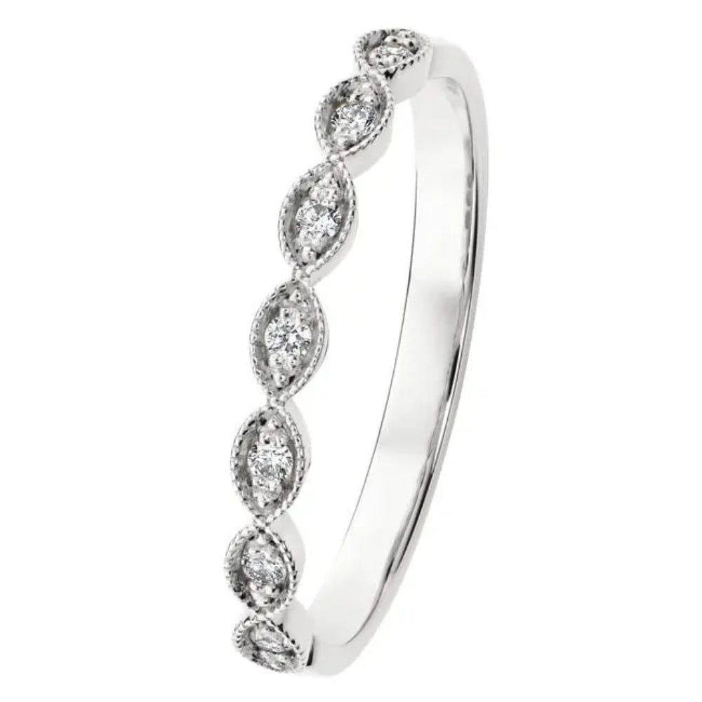 Kohinoor Clara Timanttisormus 0,07 ct Valkokulta