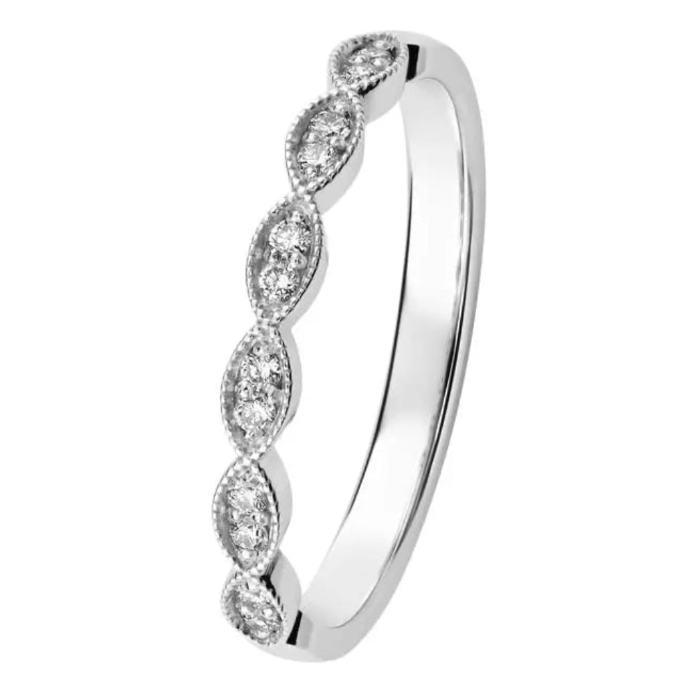 Kohinoor Clara Timanttisormus 0,12 ct Valkokulta