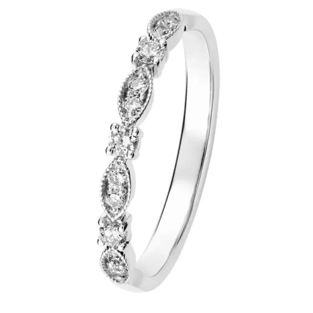 Kohinoor Clara Timanttisormus 0,17 ct Valkokulta