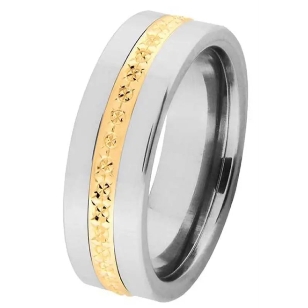 Kohinoor Duetto titaani kihlasormus 6 mm 006-061