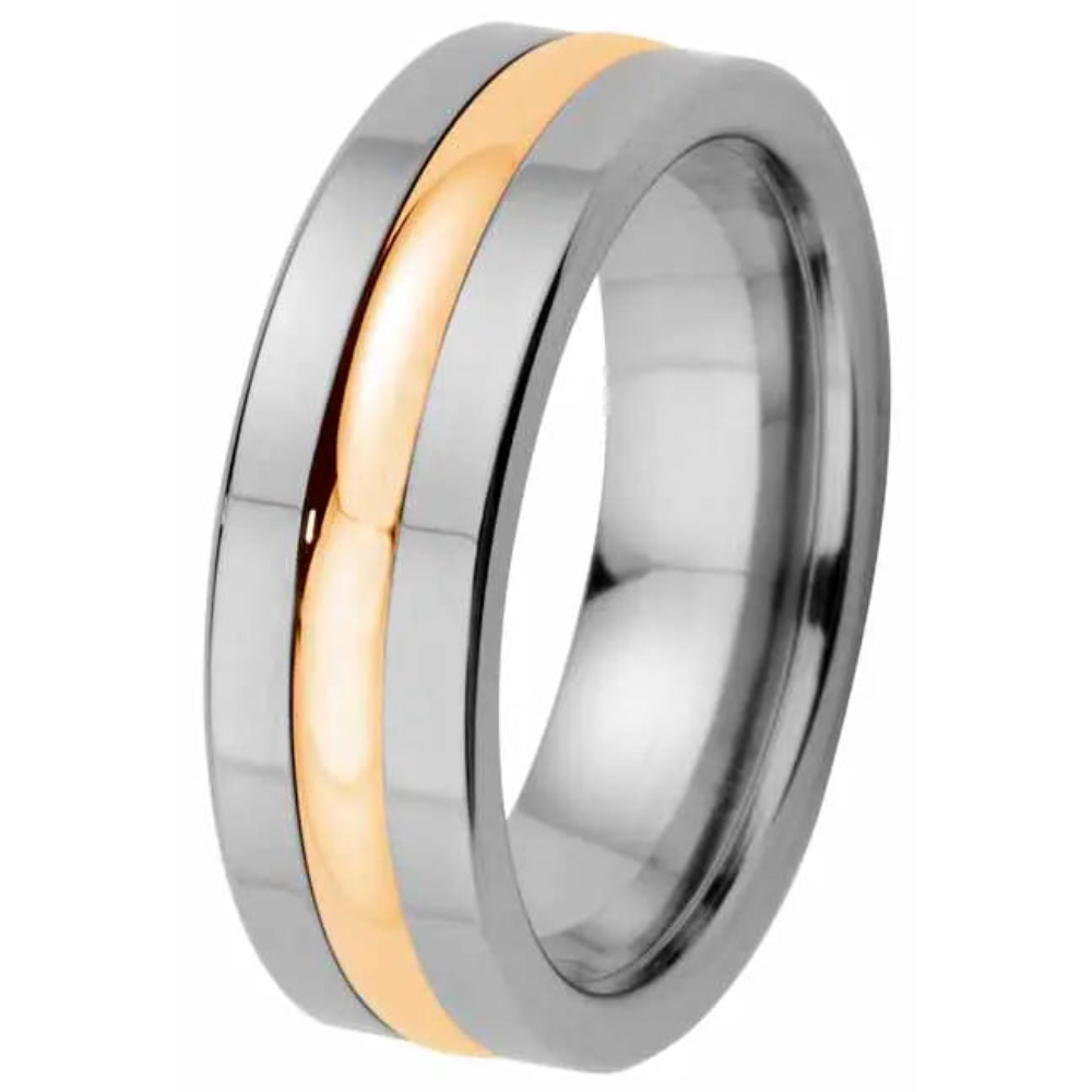 Kohinoor Duetto titaani kihlasormus 6 mm 006-062