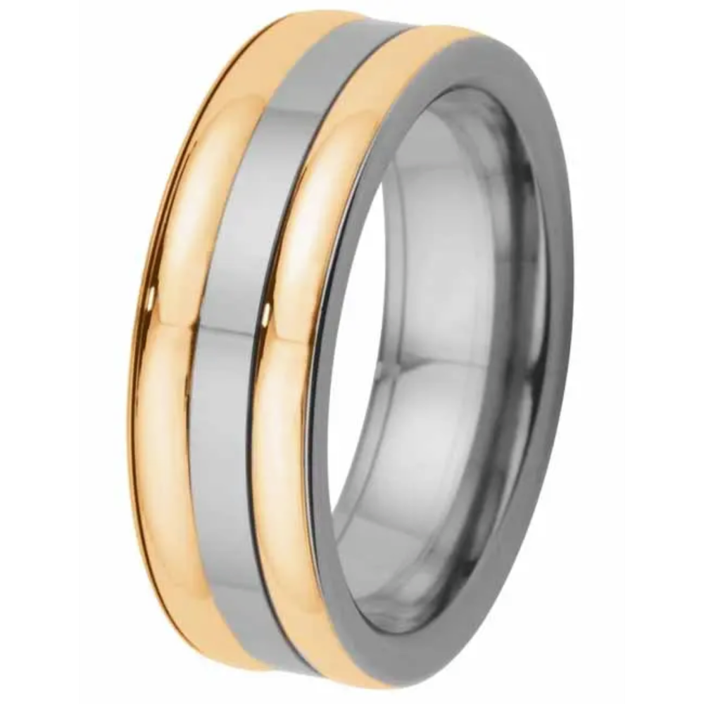 Kohinoor Duetto titaani kihlasormus 6 mm 006-064