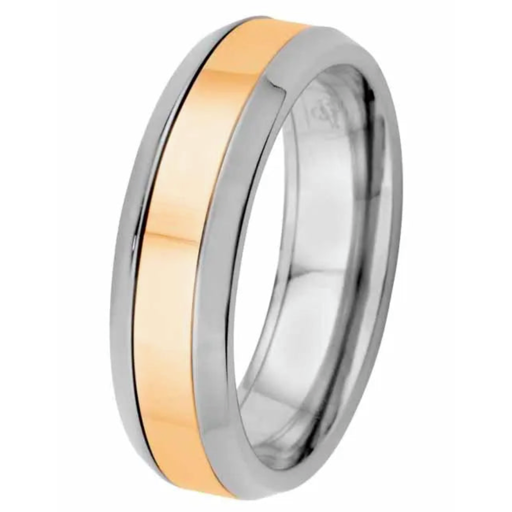 Kohinoor Duetto titaani kihlasormus 6 mm 006-066