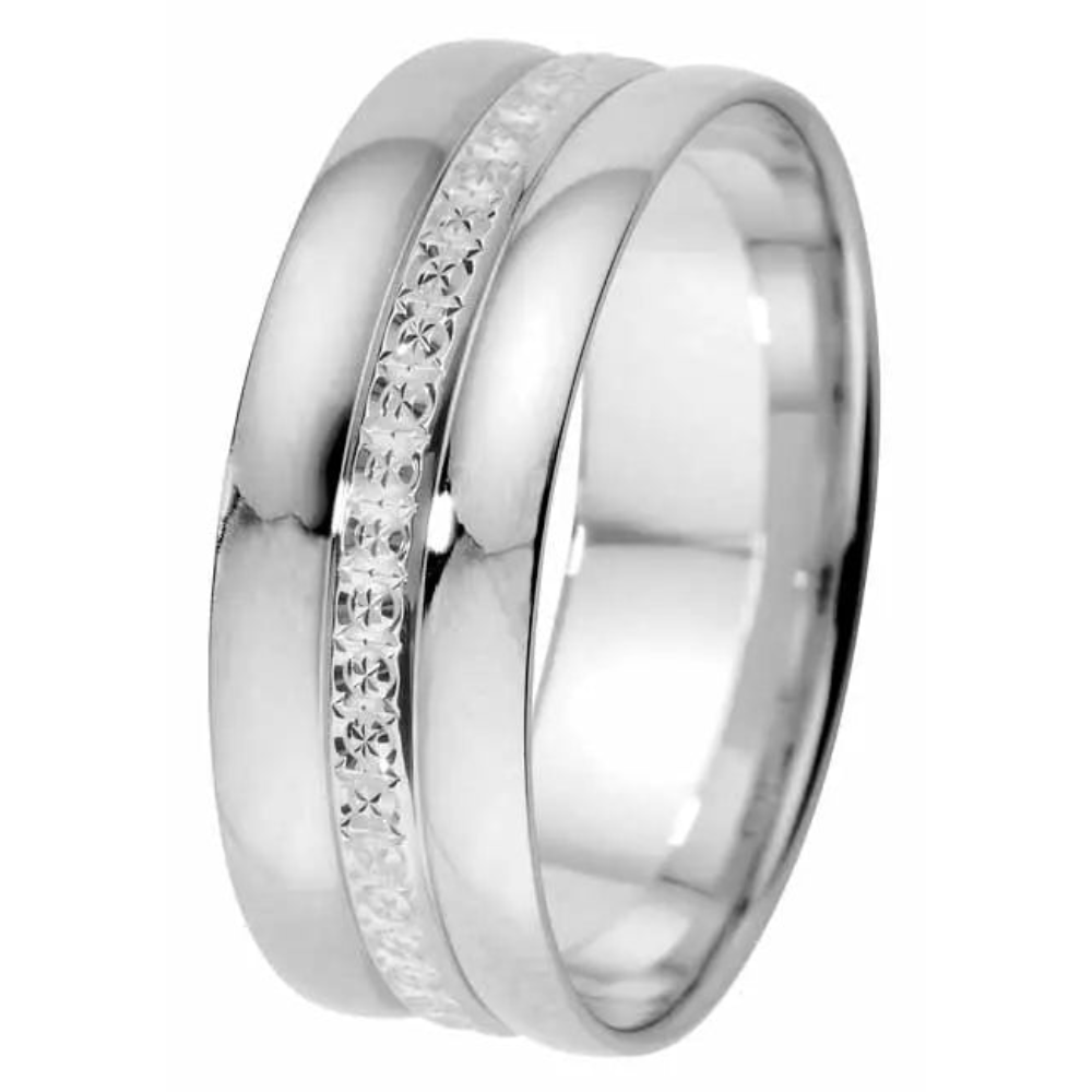 Kohinoor Eeva kihlasormus valkokulta 7 mm 013-933V
