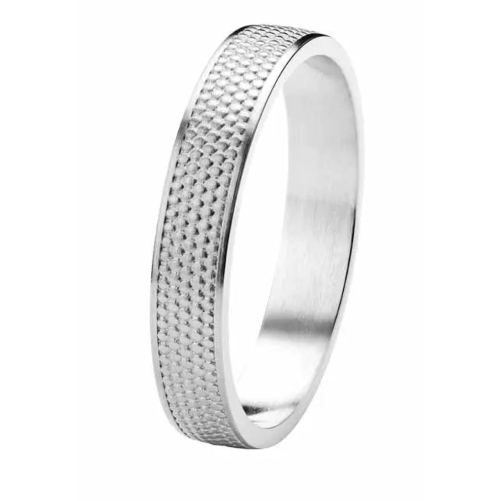 Kohinoor Rytmi Pilkku kihlasormus valkokulta 4 mm 003-631V