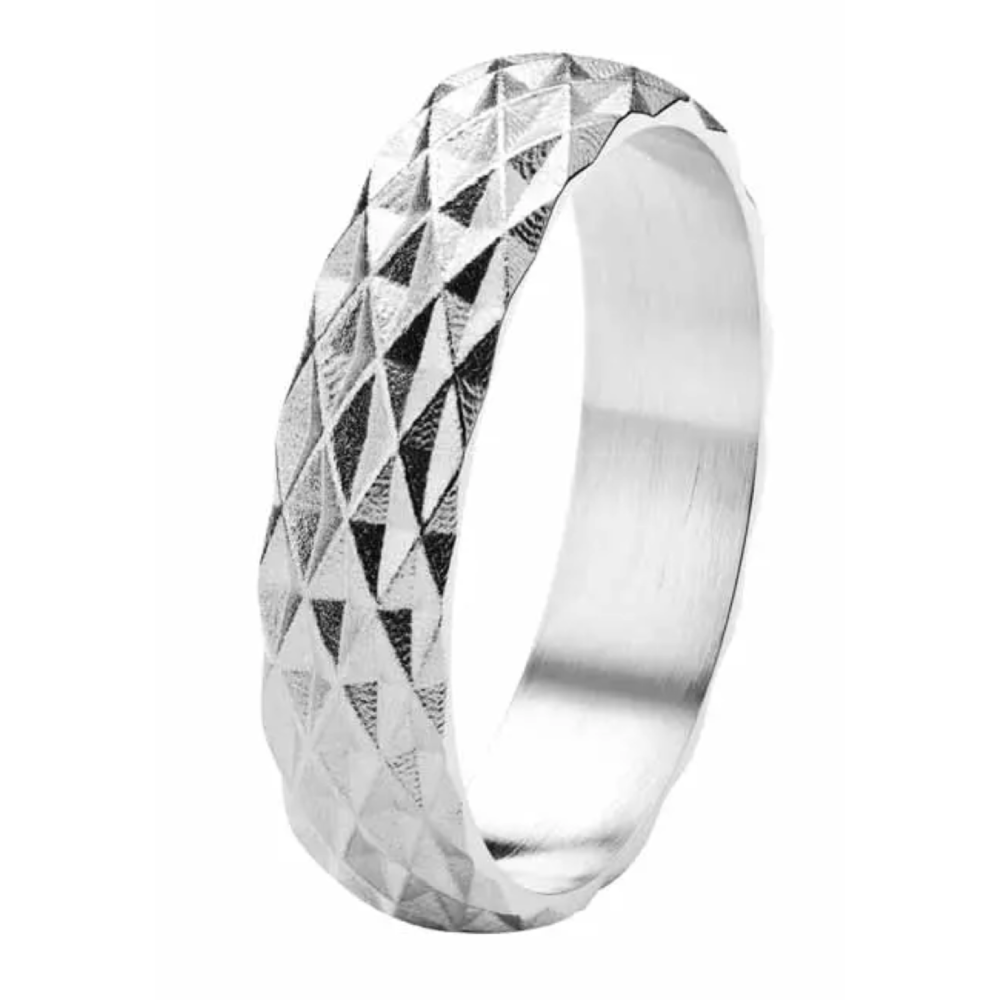 Kohinoor Rytmi Ruutu kihlasormus valkokulta 5 mm 003-632V