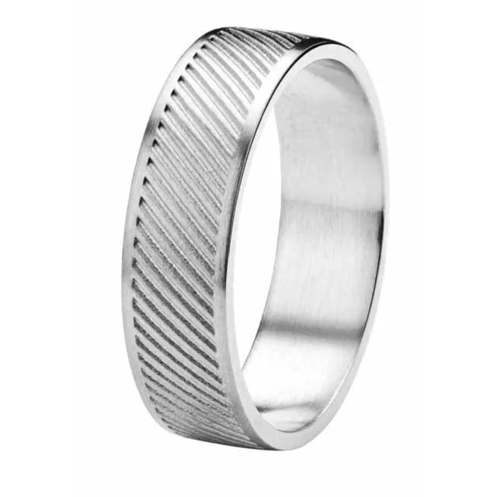 Kohinoor Rytmi Vino kihlasormus valkokulta 6 mm 003-634V