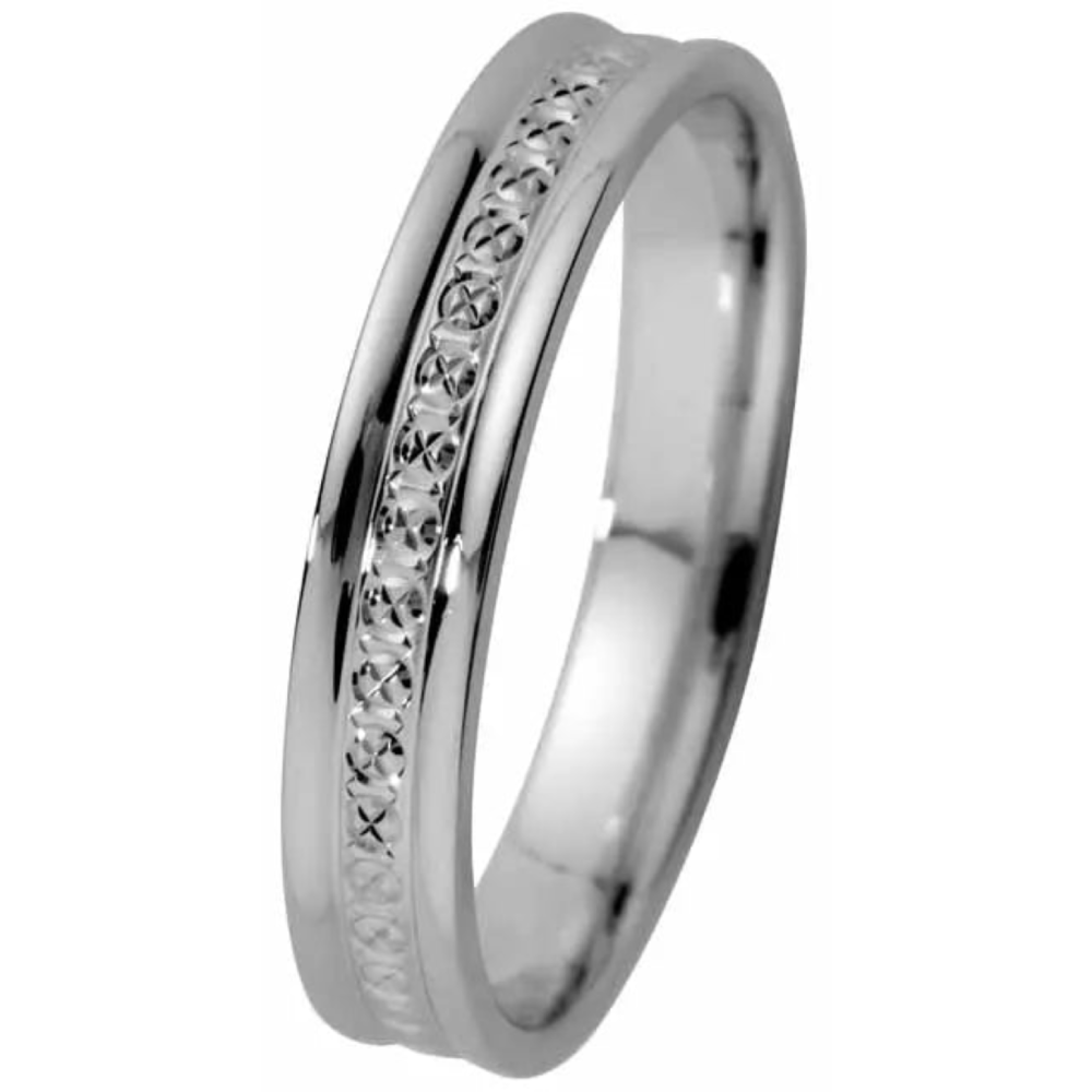 Kohinoor  kihlasormus valkokulta 3,5 mm 003-120