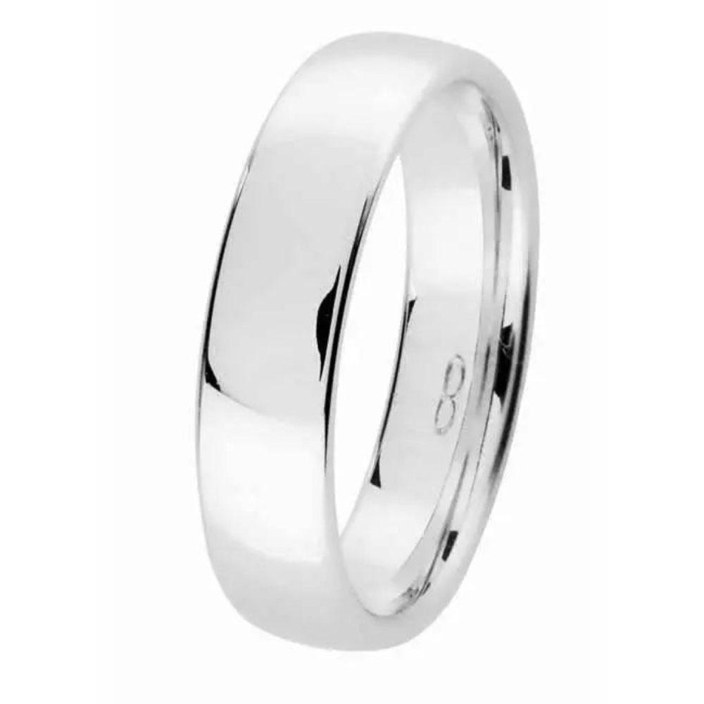 Kohinoor  kihlasormus valkokulta 5 mm 003-305V