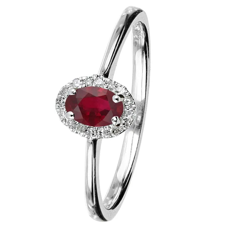 Kohinoor timanttisormus rubiinilla 033-P7303VR kotimainen