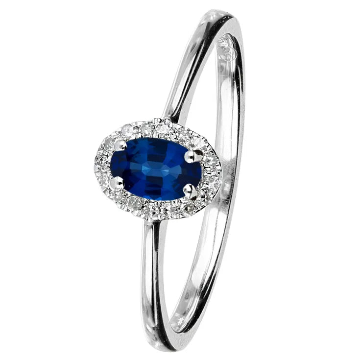 Kohinoor timanttisormus safiirilla 033-P7303VS Kohinoor